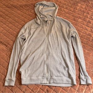 H&M grey ribbed hoodie